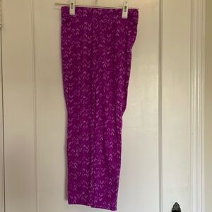 Purple fleece pants